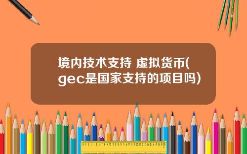 境内技术支持 虚拟货币(gec是国家支持的项目吗)