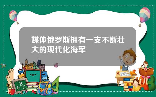 媒体俄罗斯拥有一支不断壮大的现代化海军