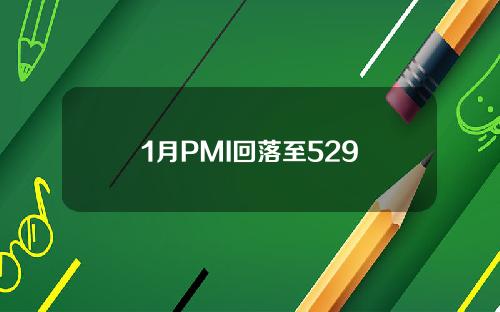 1月PMI回落至529