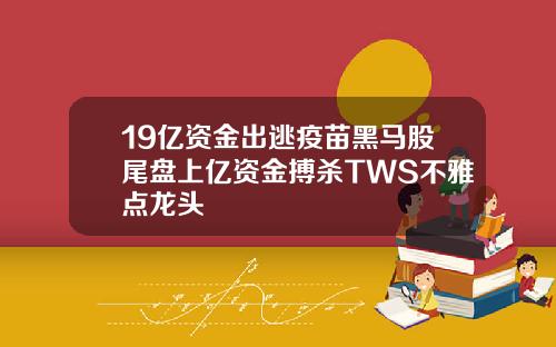 19亿资金出逃疫苗黑马股尾盘上亿资金搏杀TWS不雅点龙头