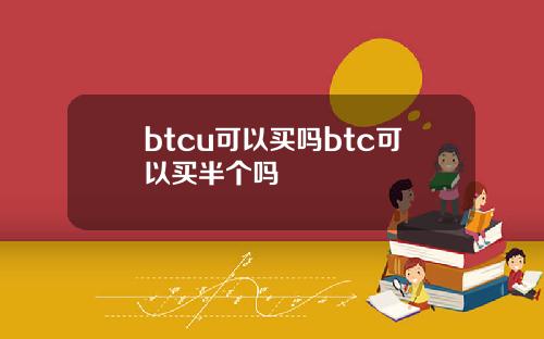 btcu可以买吗btc可以买半个吗