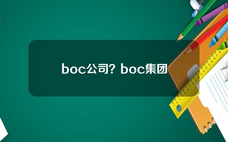 boc公司？boc集团