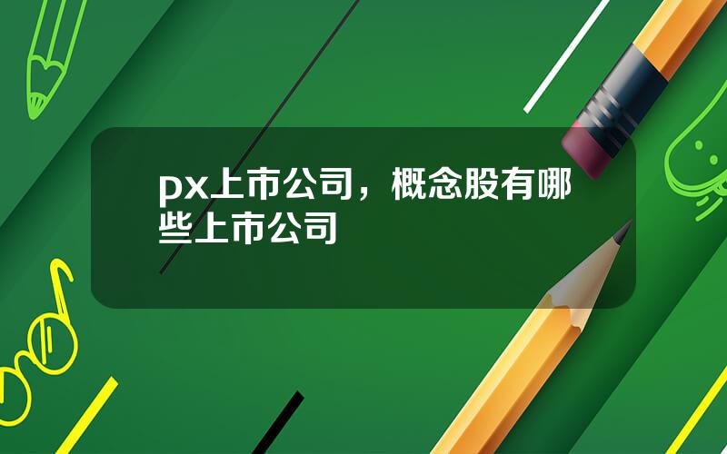 px上市公司，概念股有哪些上市公司