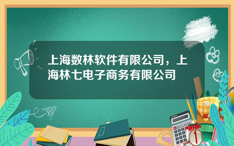 上海数林软件有限公司，上海林七电子商务有限公司