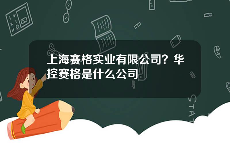 上海赛格实业有限公司？华控赛格是什么公司