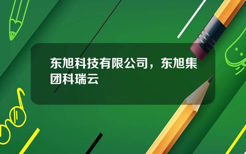 东旭科技有限公司，东旭集团科瑞云