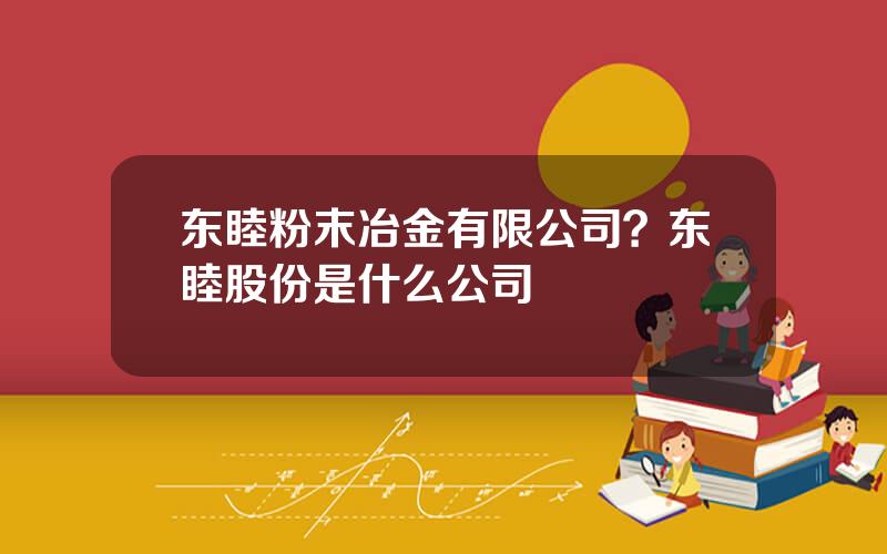 东睦粉末冶金有限公司？东睦股份是什么公司