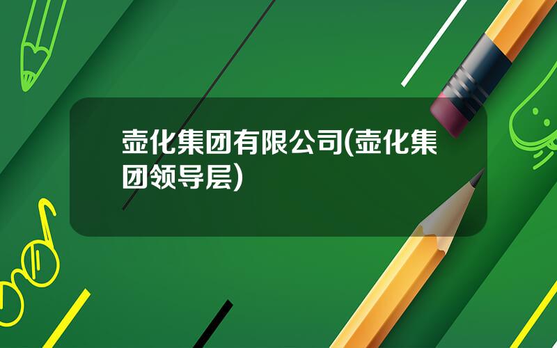 壶化集团有限公司(壶化集团领导层)