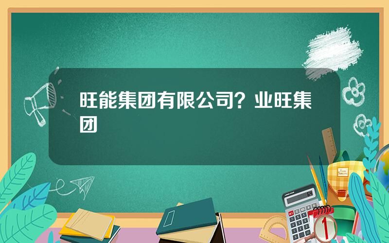 旺能集团有限公司？业旺集团